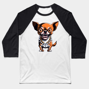 Crazy Chihuahua Baseball T-Shirt